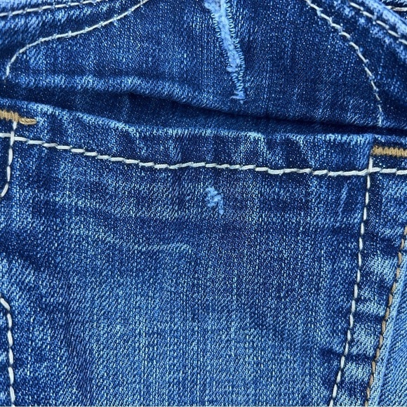 SIZE 28X34 MEK JEANS BLUE DENIM JEANS BOOT CUT PANTS COTTON BLEND - Picture 10 of 14